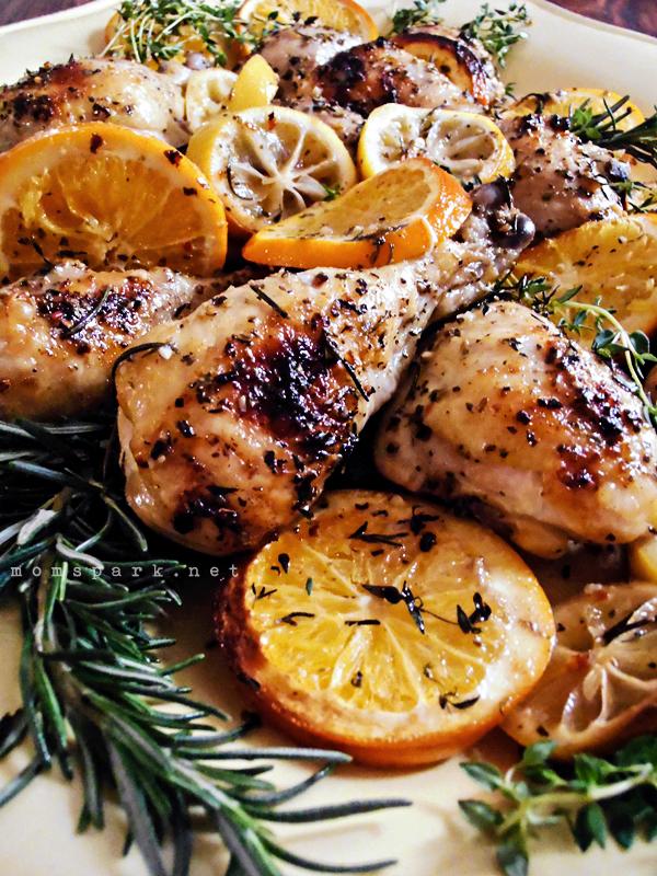 Herb and Citrus Oven Roasted Chicken